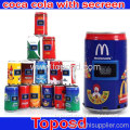 Portable Screen Can Mini Bluetooth Speaker Beer Cocacola Can Shape Mini Speaker With Tf Cards Usb Slot 
